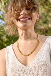 Essential Silver Choker & Necklace, Yellow Gold Plating, Zircon Gemstone & Necklace + Star Gift